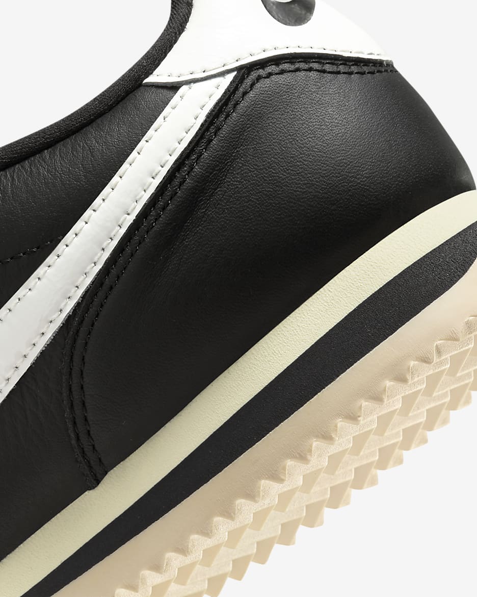 Black leather 'cortez shoes womens hotsell